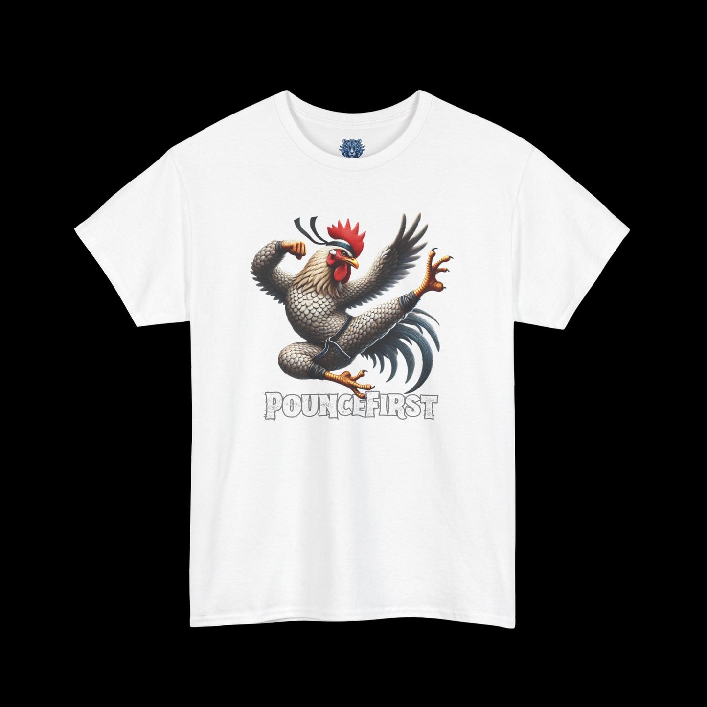 Kung Fu Chicken Tee – Fierce Martial Arts Chicken Graphic T-Shirt