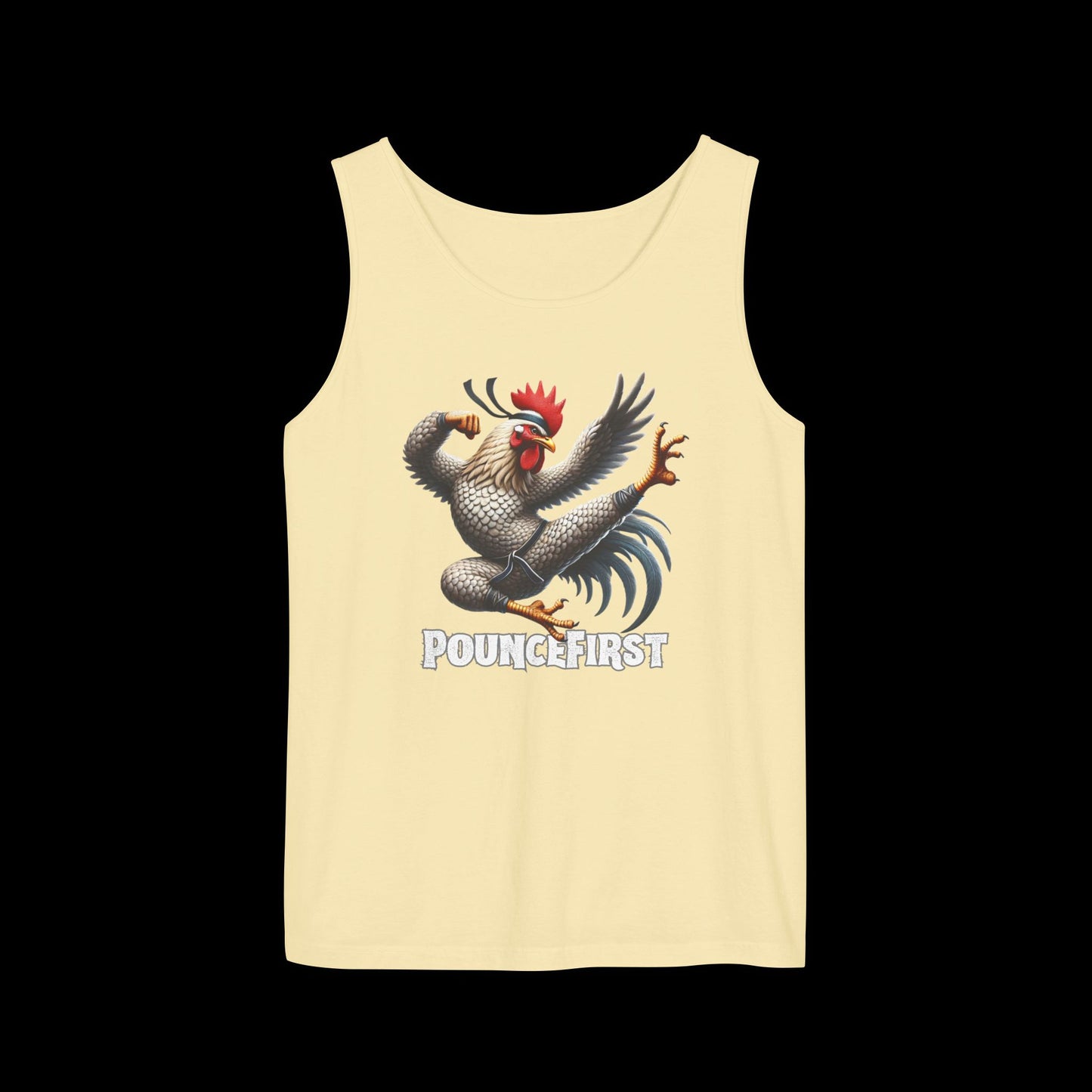 Kung Fu Chicken Tank Top - Lengendary Feathured Fury