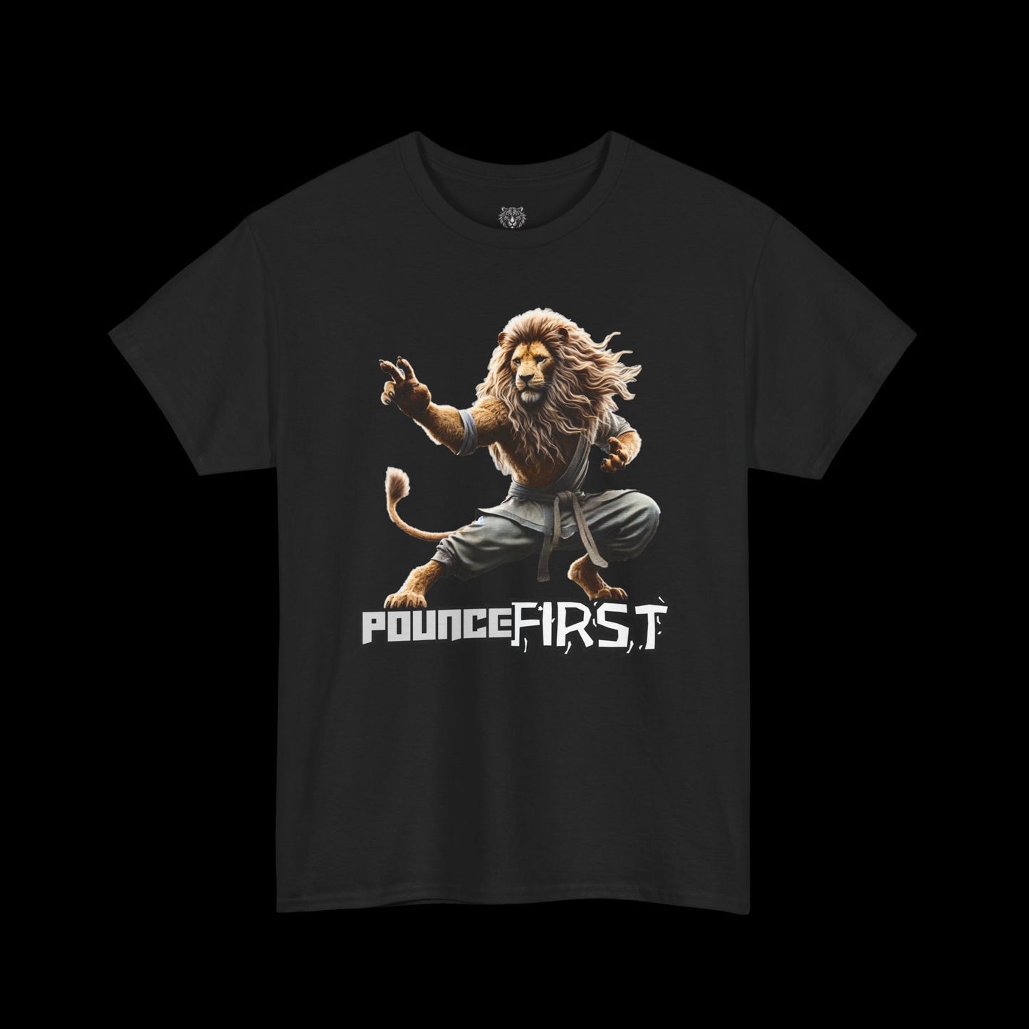 Karate Lion Tee – Fierce Lion Graphic T-Shirt