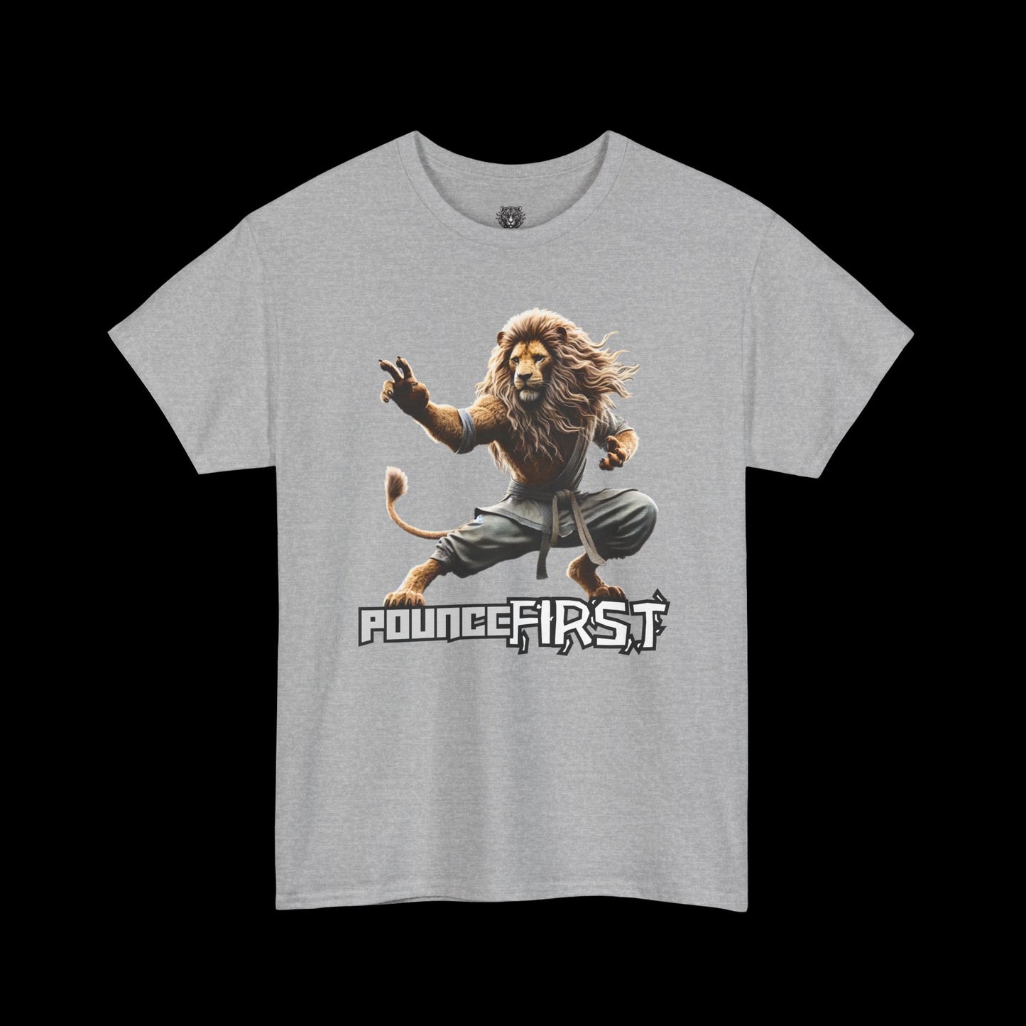 Karate Lion Tee – Fierce Lion Graphic T-Shirt