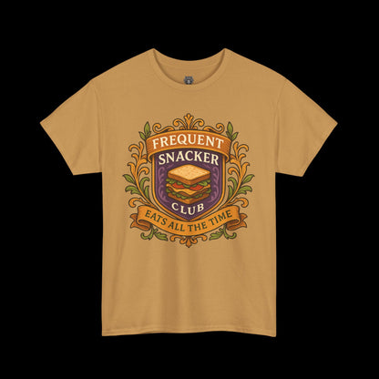Frequent Snackers Club Tee - Graphic Crest Shirt
