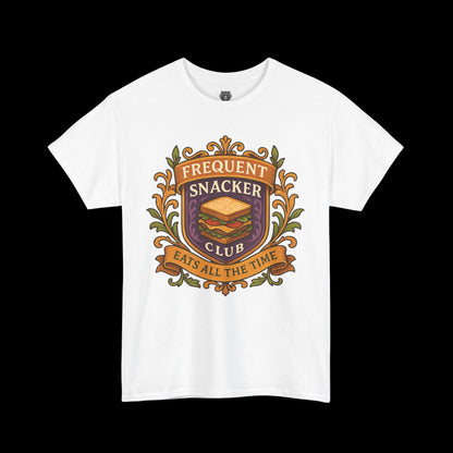 Frequent Snackers Club Tee - Graphic Crest Shirt