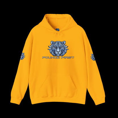 Pounce First Blue Tiger Hoodie – Wear the Power of the Tiger