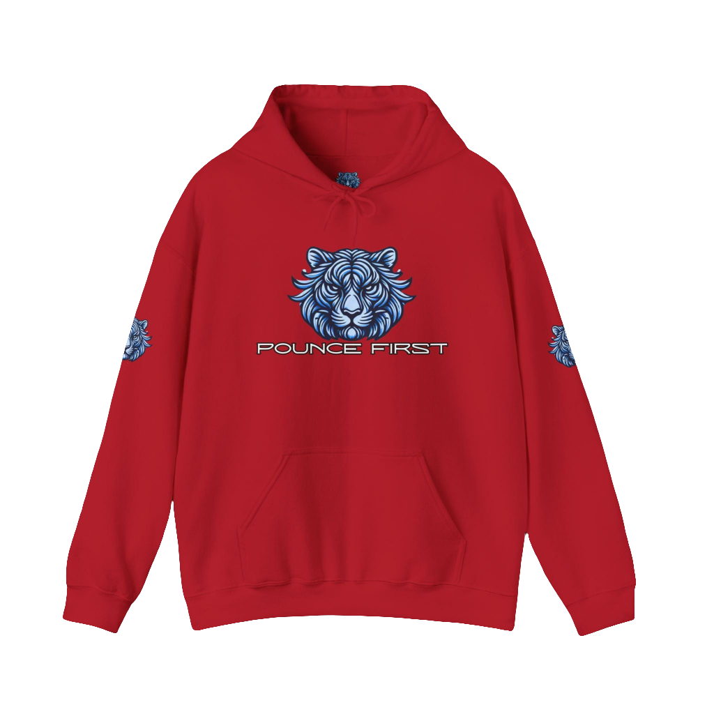 Pounce First Blue Tiger Hoodie – Wear the Power of the Tiger