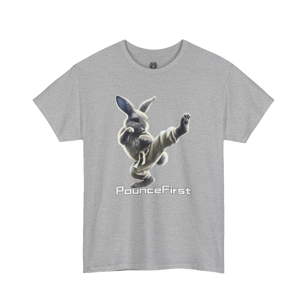 Kung Fu Rabbit Graphic Tee – Fierce Martial Arts Rabbit Shirt